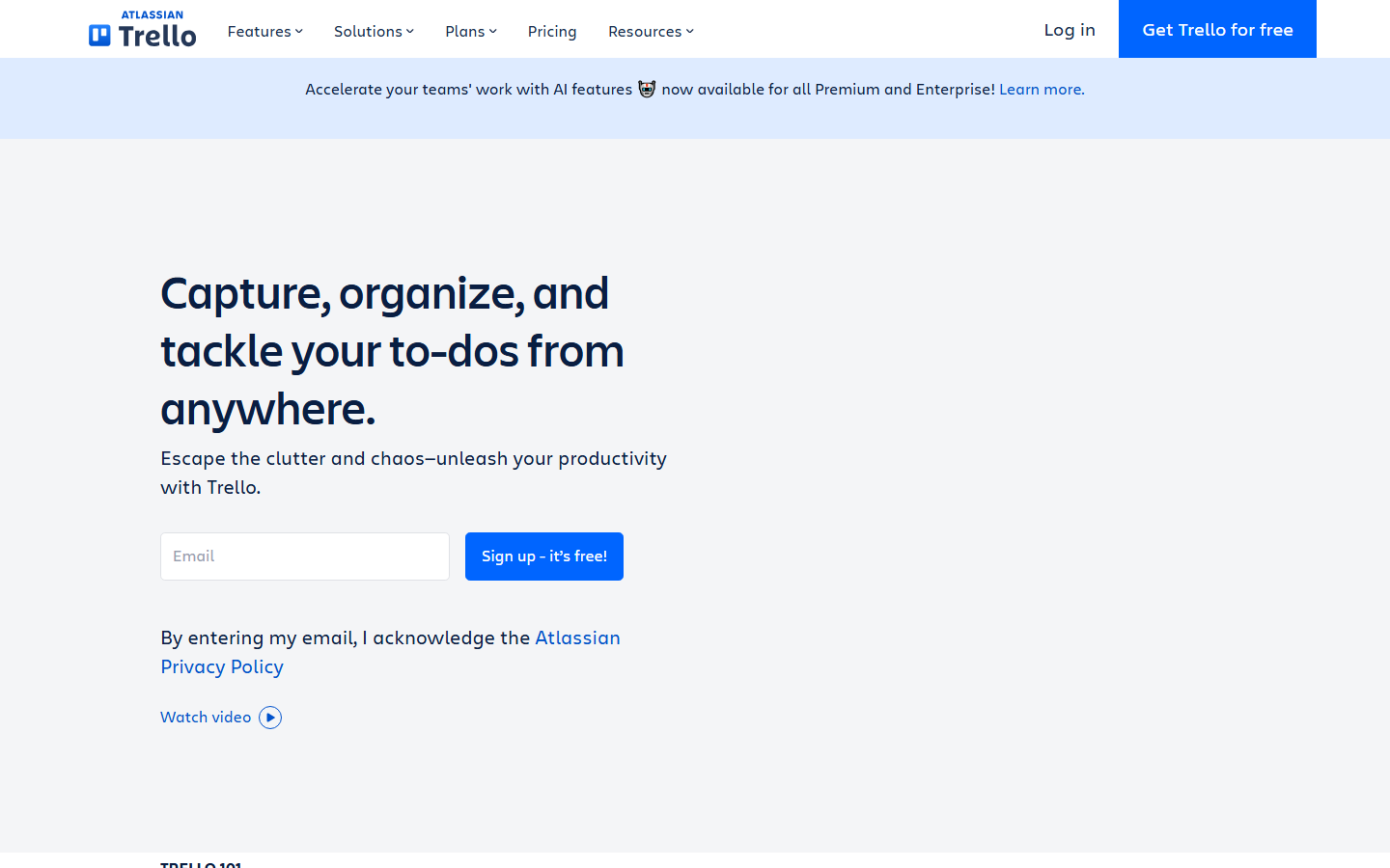 Trello 站点截图